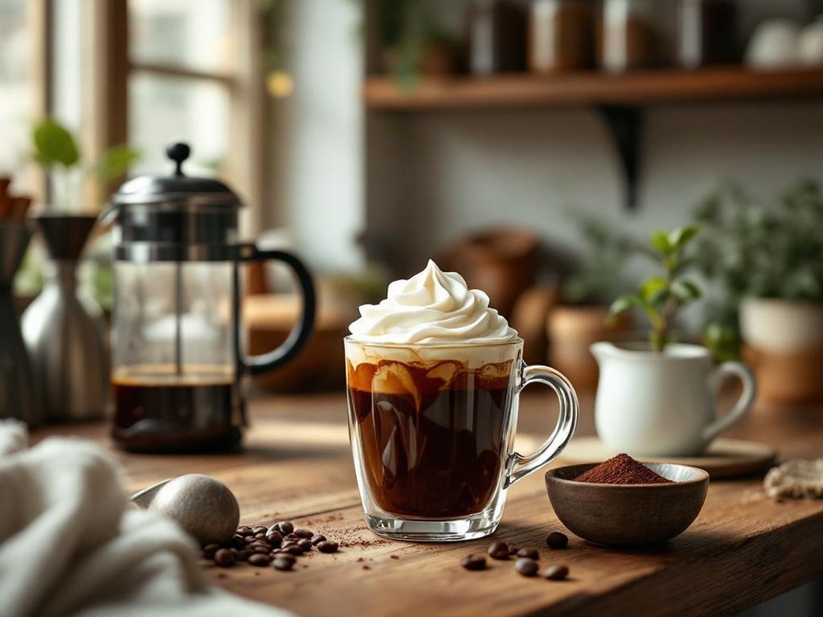 چگونه قهوه همزده خامه‌ای تهیه کنیم؟